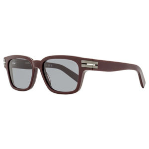 Zegna Rectangular Acetate Sunglasses EZ0237 69A Maroon 55mm